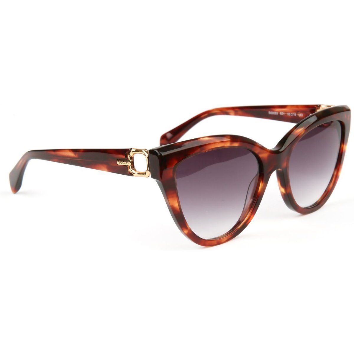 Elegante Cat-Eye-Sonnenbrille in Schildpatt-Optik