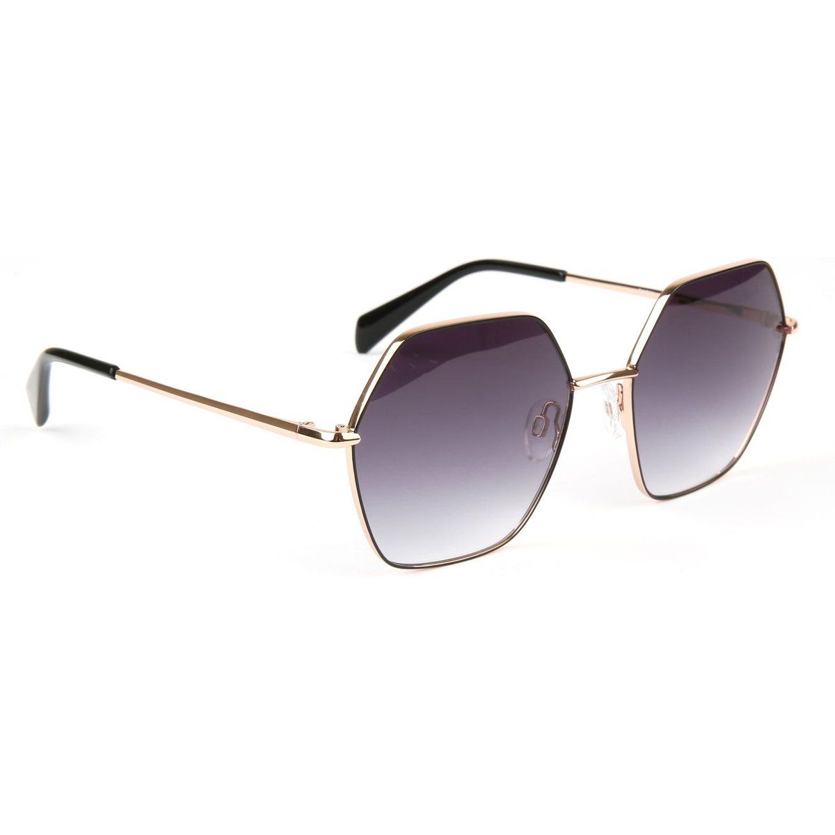 Hexagonale Sonnenbrille mit Farbverlauf