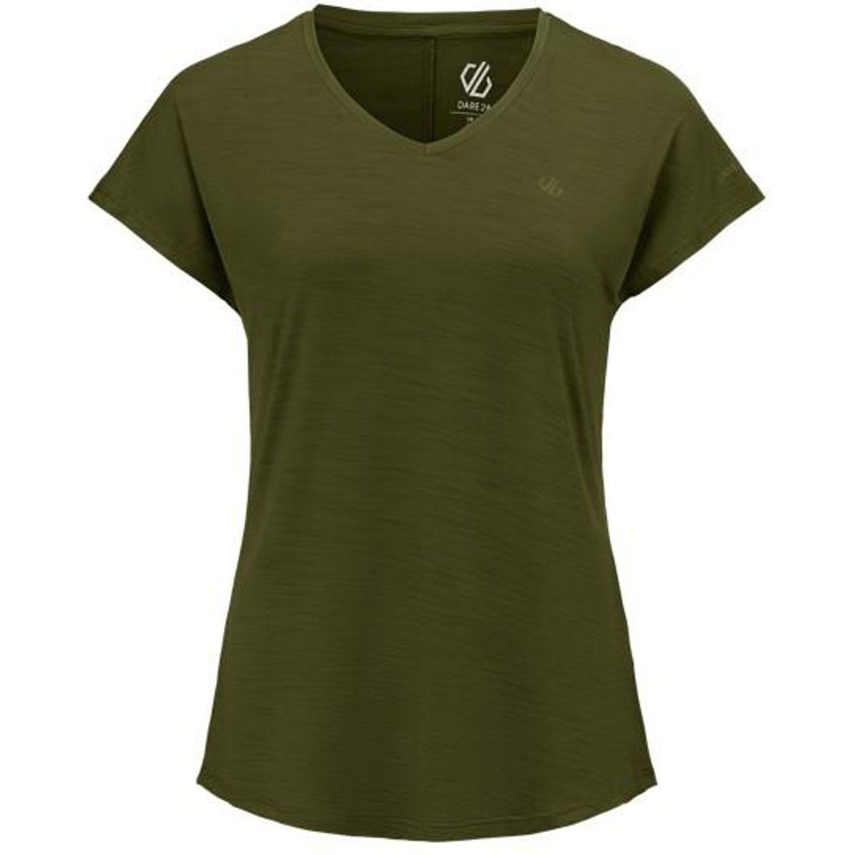Feuchtigkeitsableitendes Sport-T-Shirt mit V-Ausschnitt
