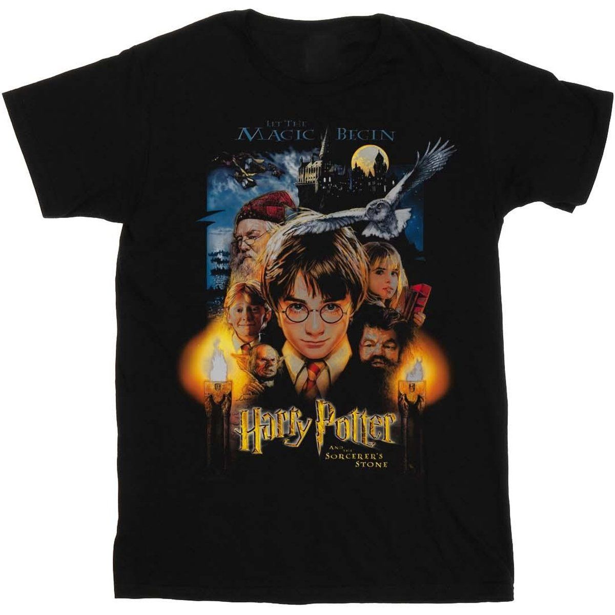 Boyfriend-T-Shirt mit Filmposter-Grafik