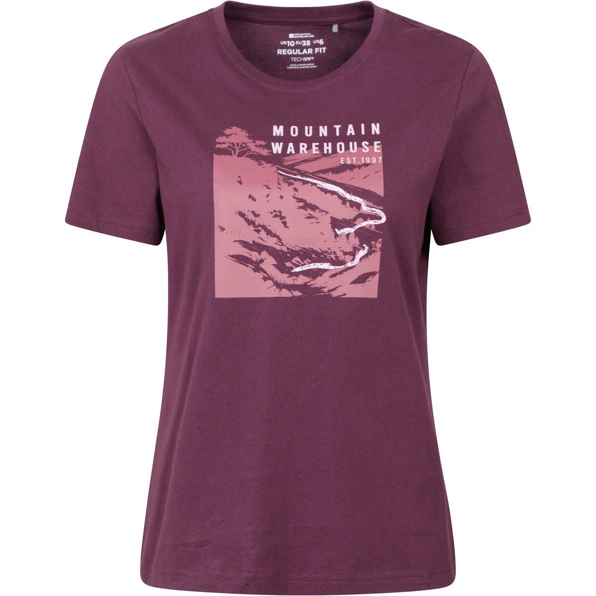 "Winding Trek" Top mit Grafikprint