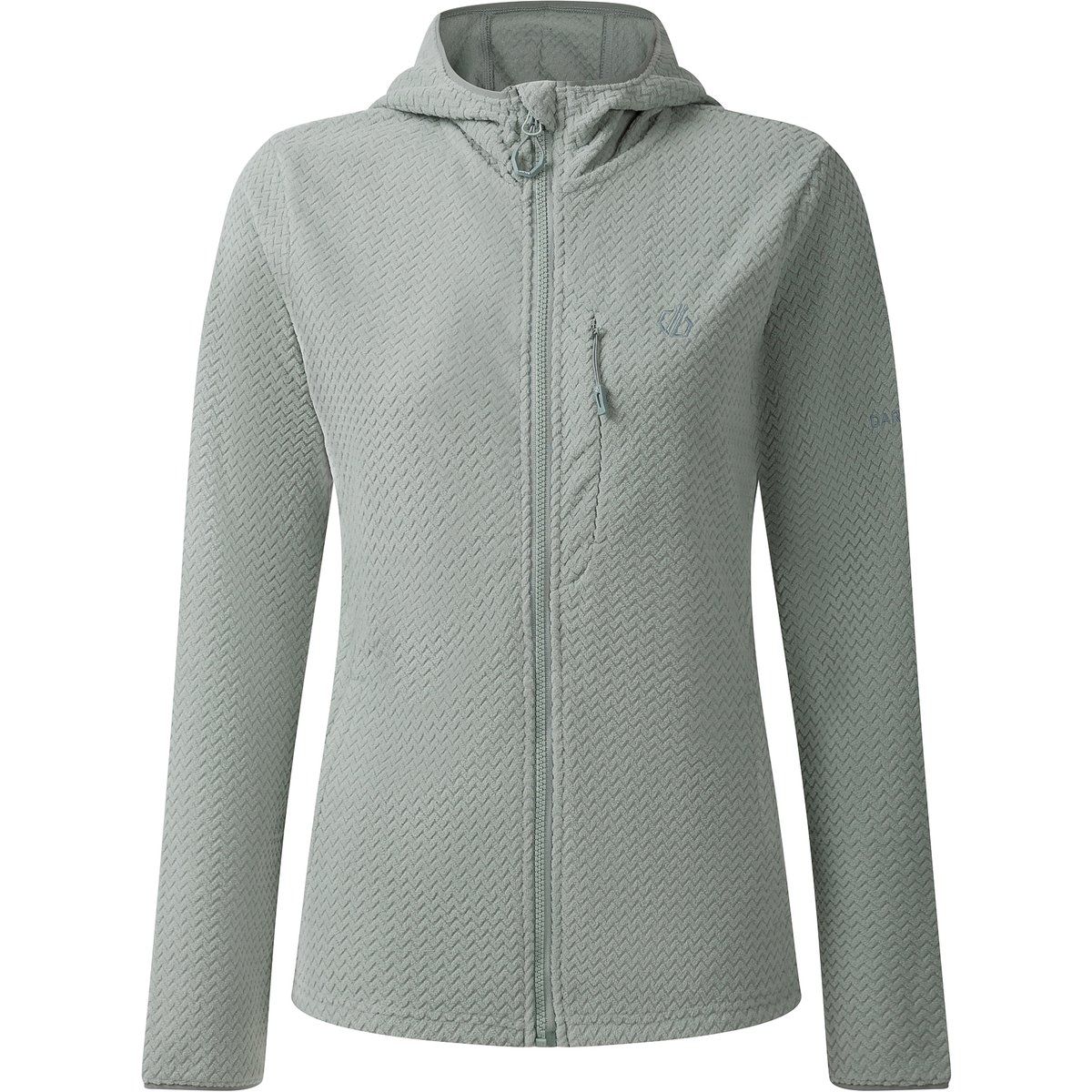 Strukturierte Thermo-Fleecejacke mit Kapuze