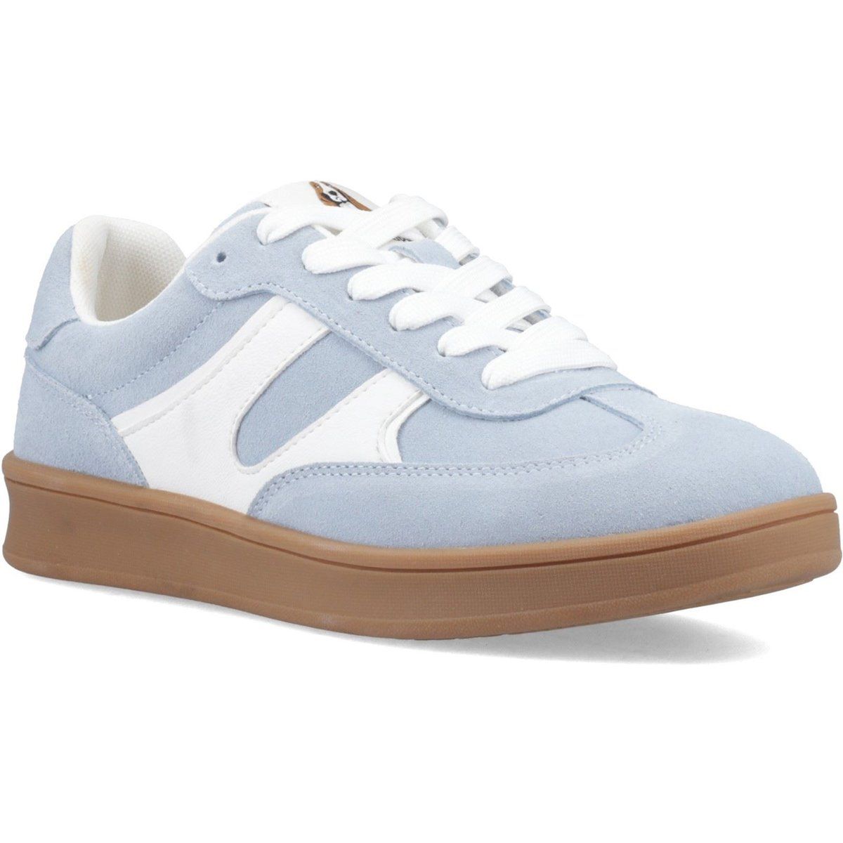 Niedrige Wildleder-Sneaker mit Gummisohle