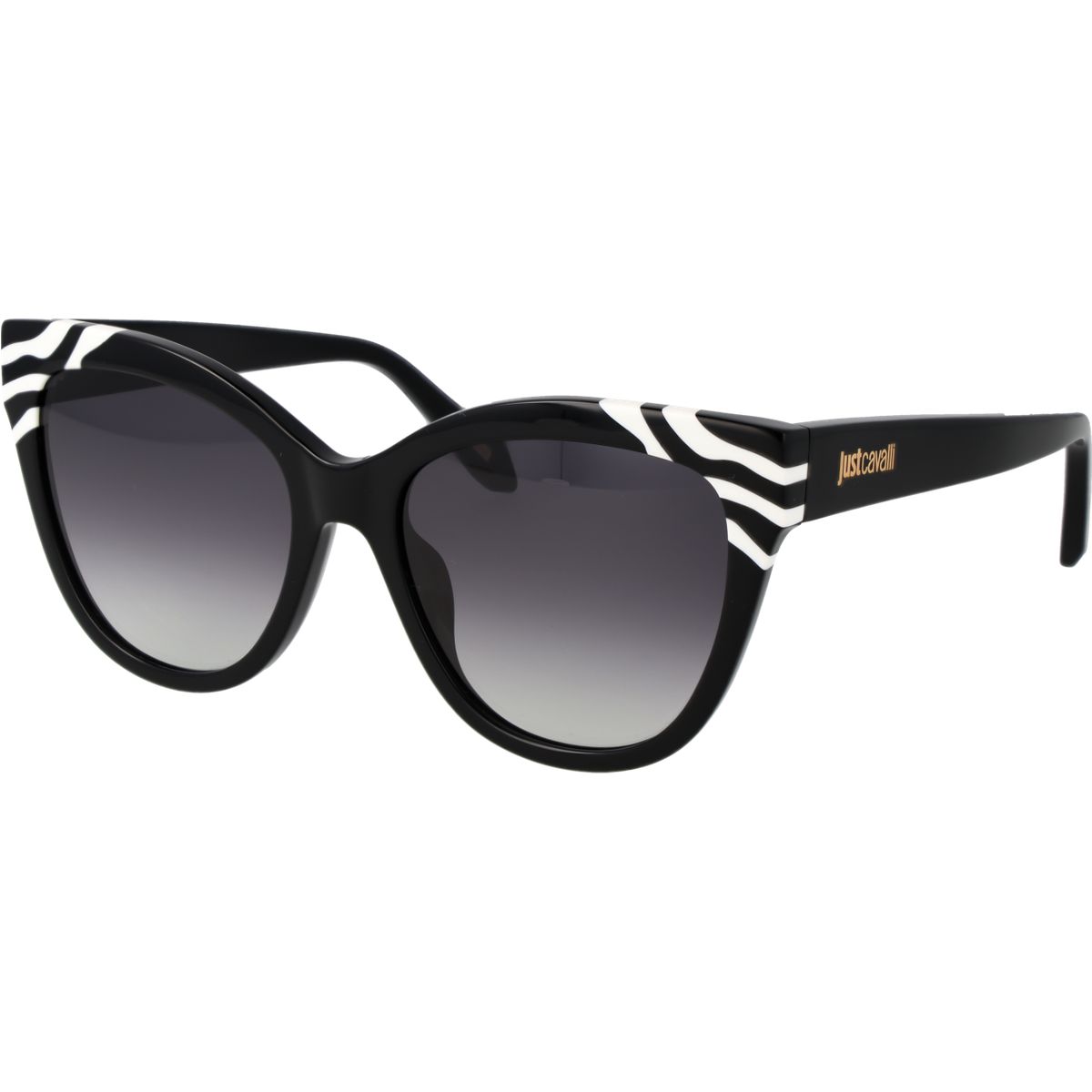 Cat-Eye Sonnenbrille mit Zebra-Details
