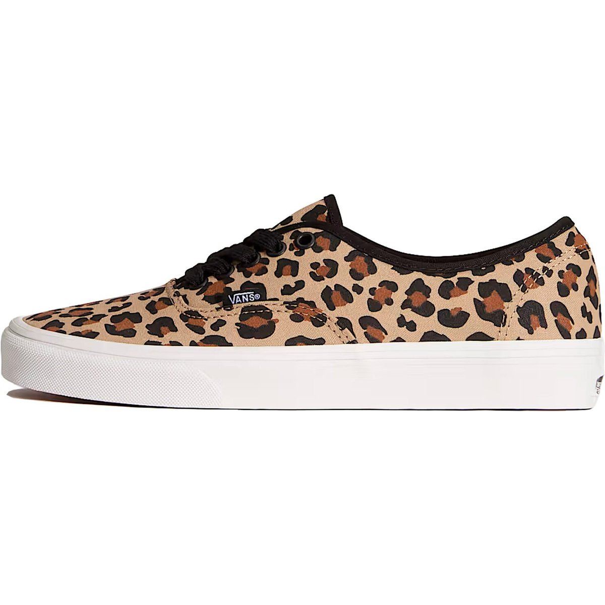 Low-Top-Sneaker aus Canvas mit Leopardenmuster