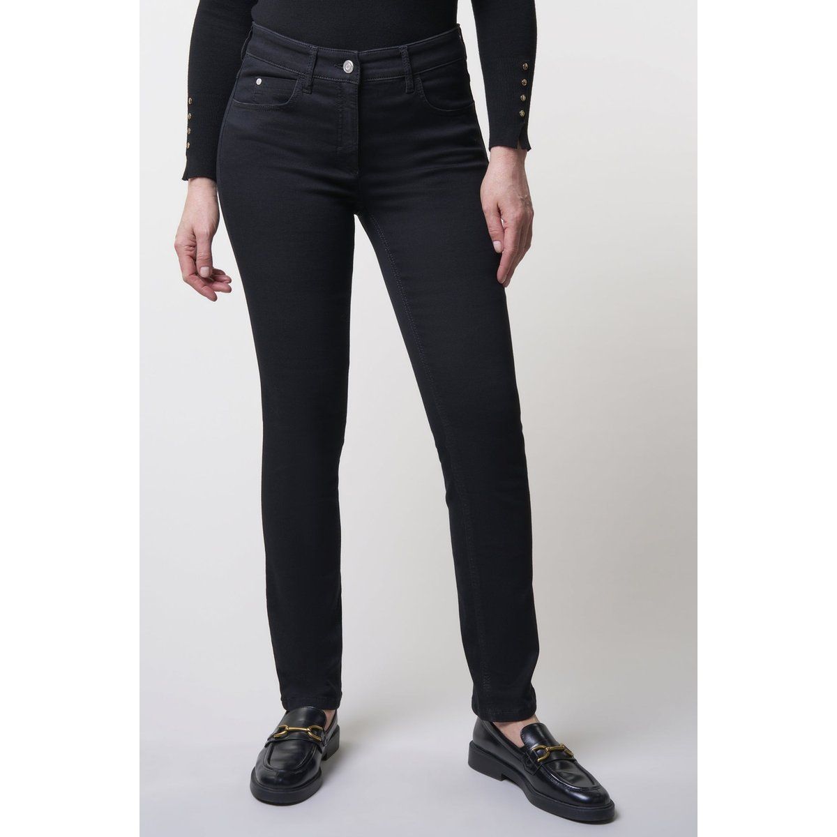 Super-Stretch-Jeans mit geradem Bein
