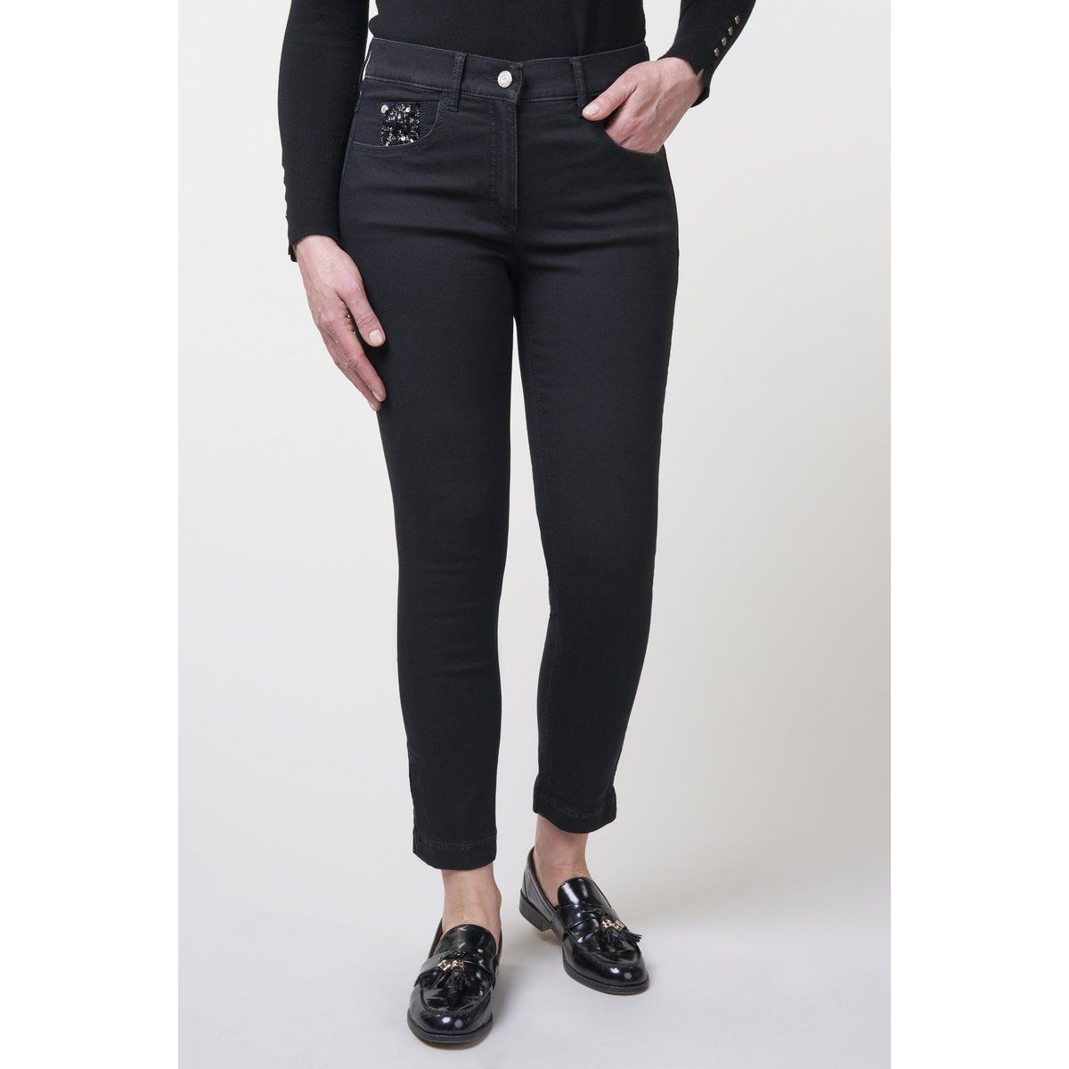 High-Waist Slim-Fit Formende Jeans