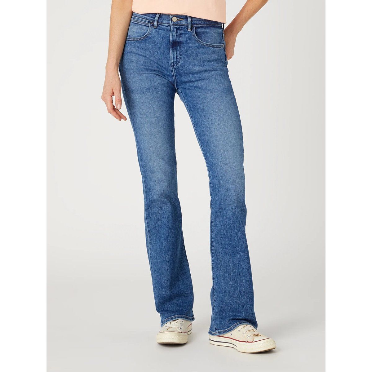 Mid-Rise Bootcut Denim-Jeans