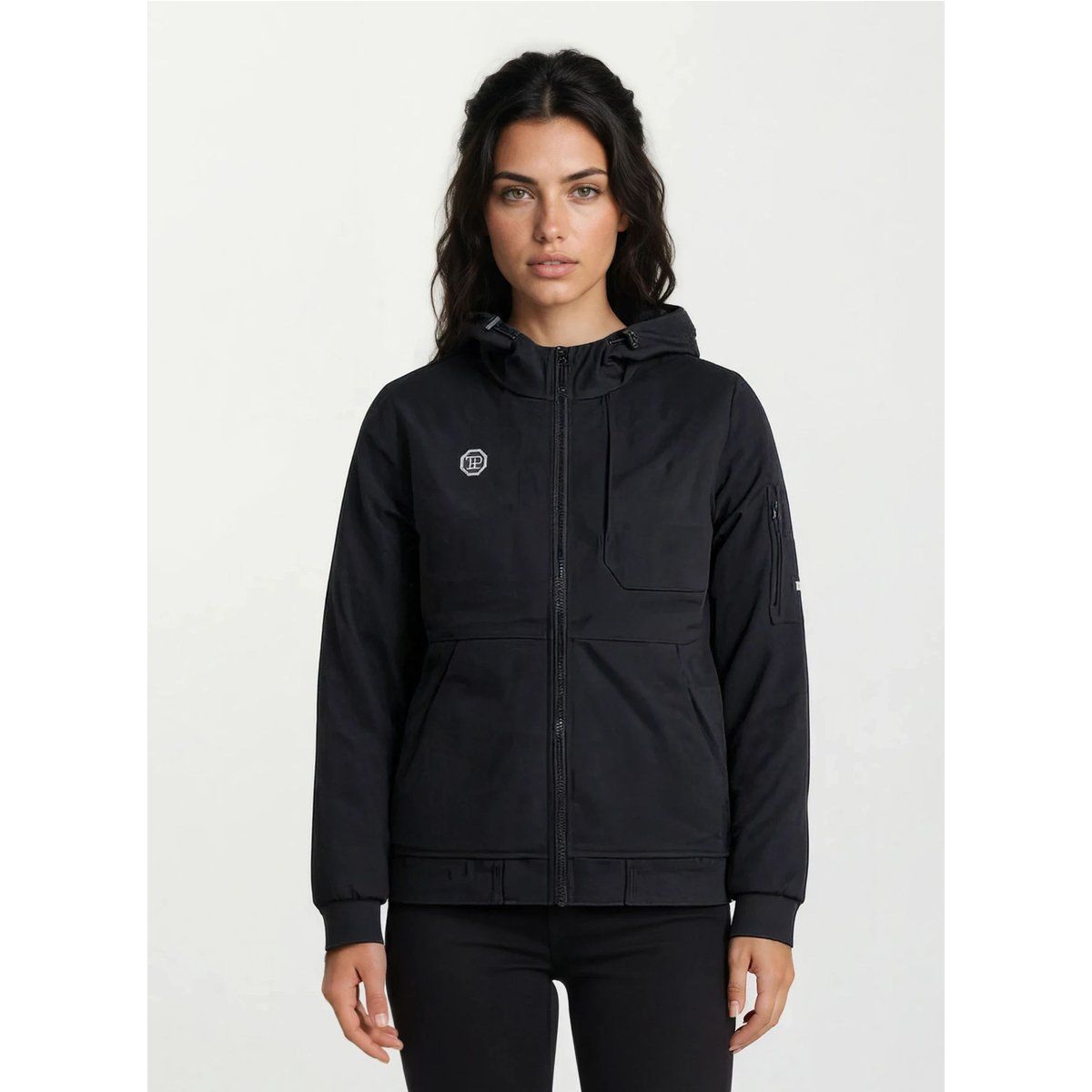 Funktionale Outdoorjacke mit Kapuze