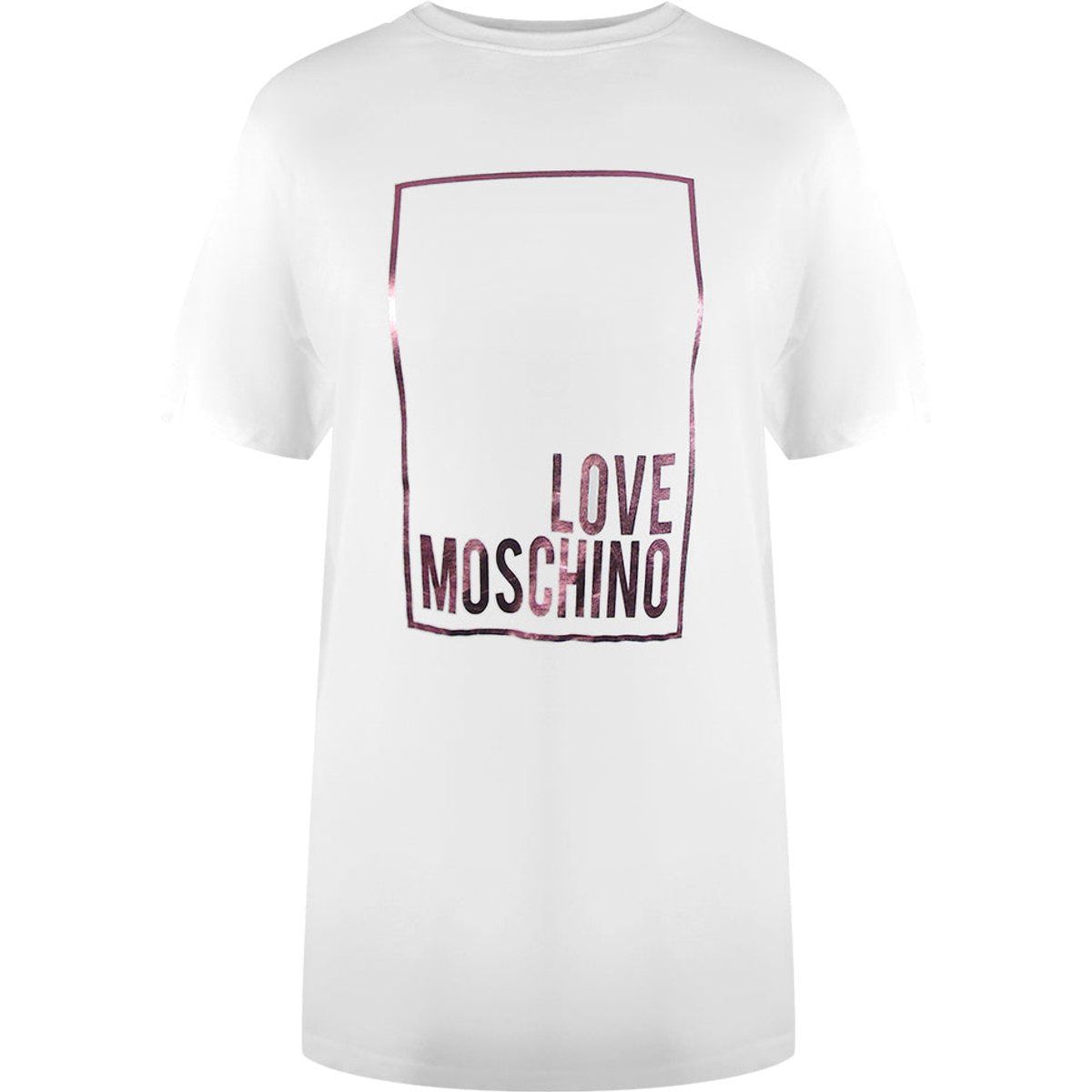 T-Shirt mit glänzendem Box-Logo