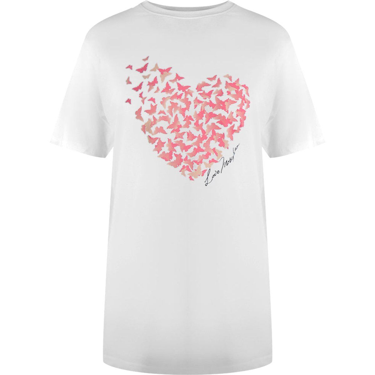Baumwoll-T-Shirt mit Schmetterlings-Herz