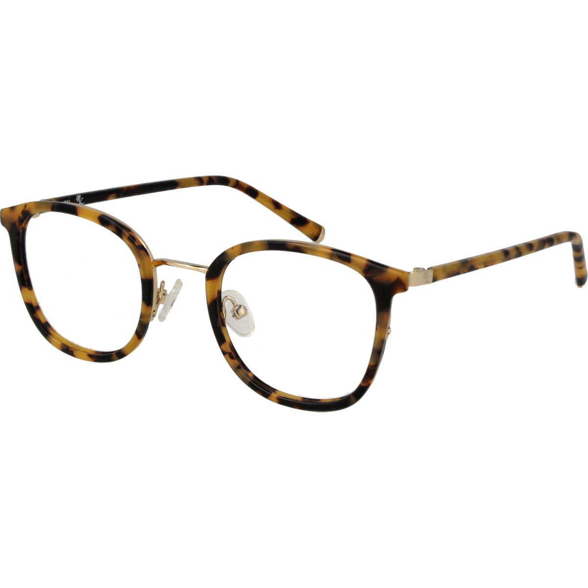 Elegante runde Brille in Schildpatt-Optik