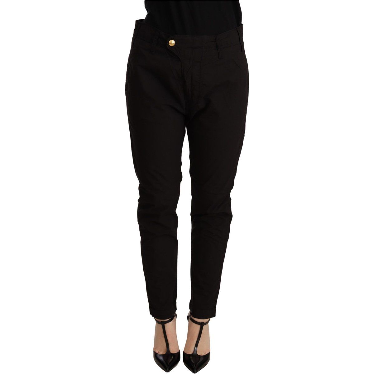 Klassische Slim-Fit Baumwoll-Chino
