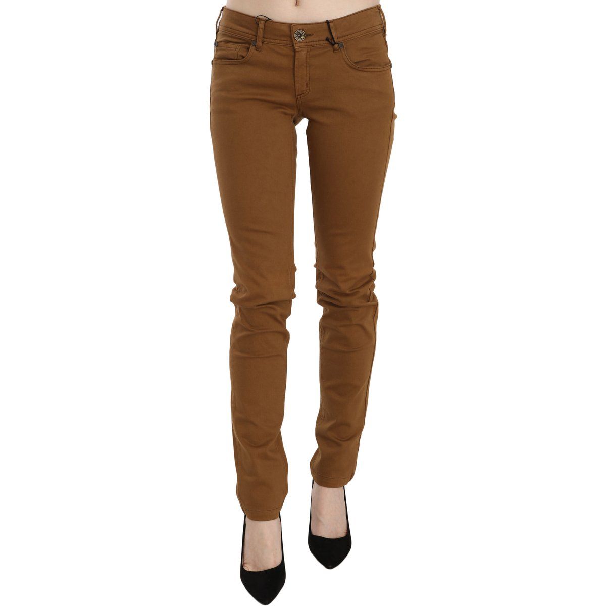 Skinny-Fit Five-Pocket Baumwollhose