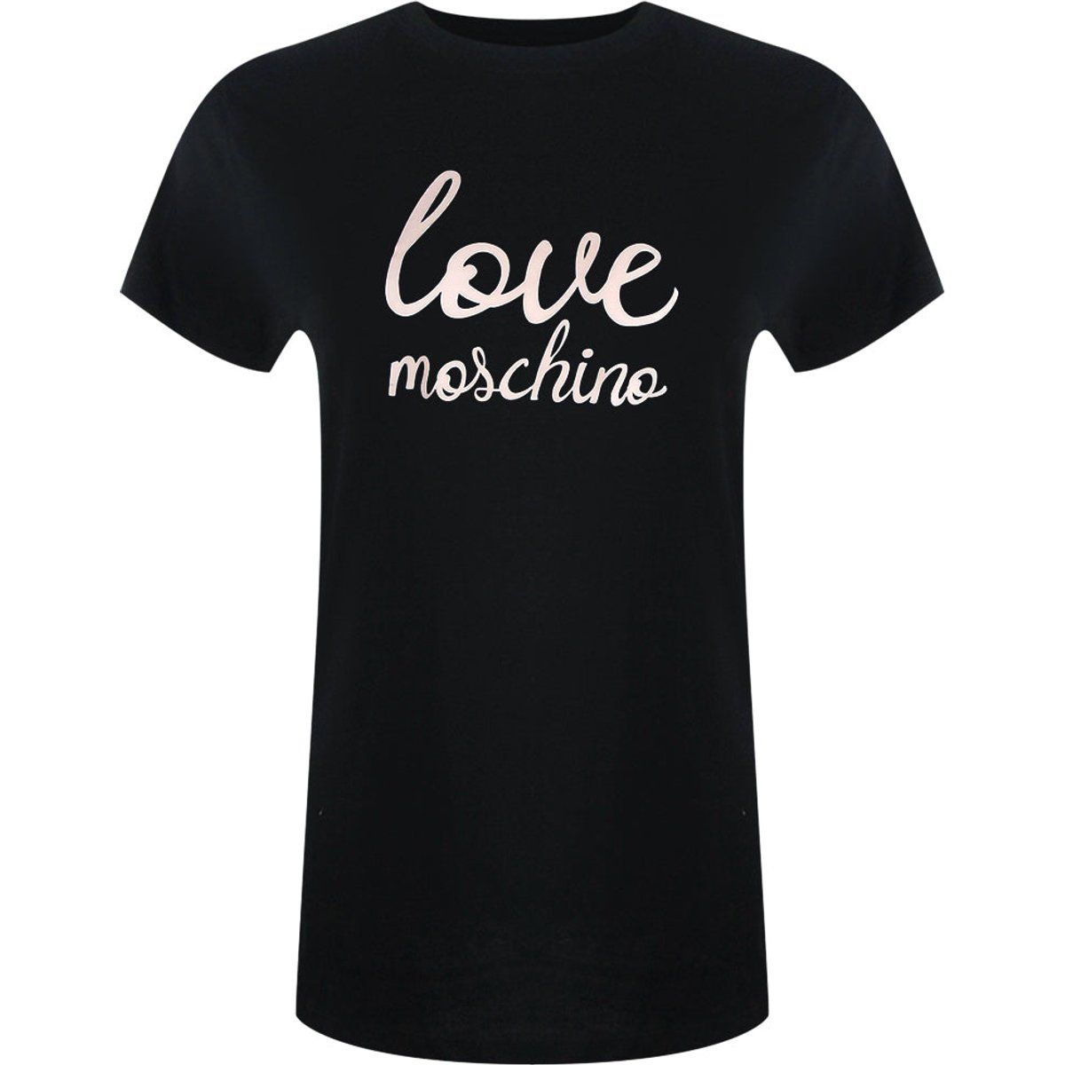 Jersey T-Shirt mit Logo-Schriftzug