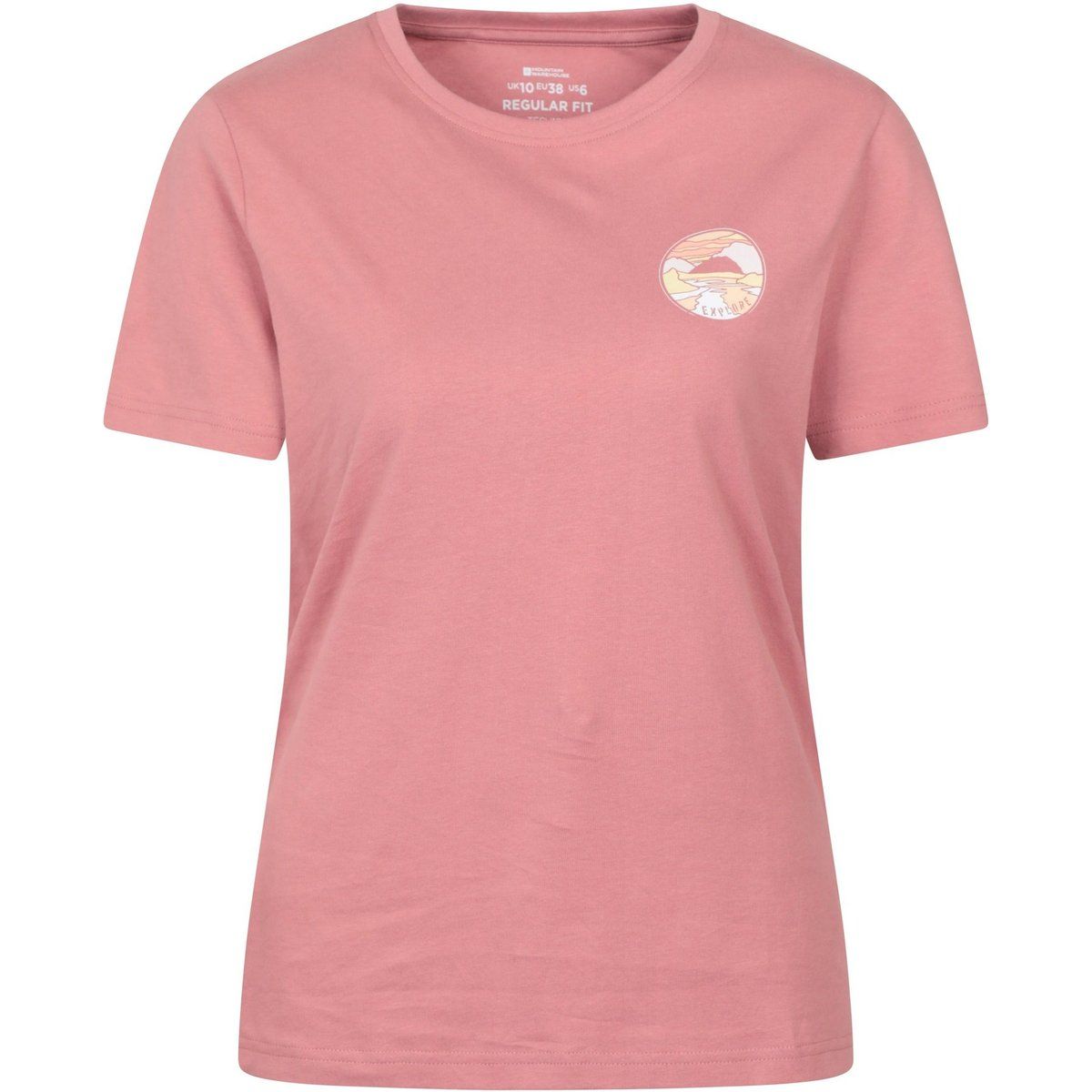 T-Shirt aus Bio-Baumwolle mit Landschaftsgrafik