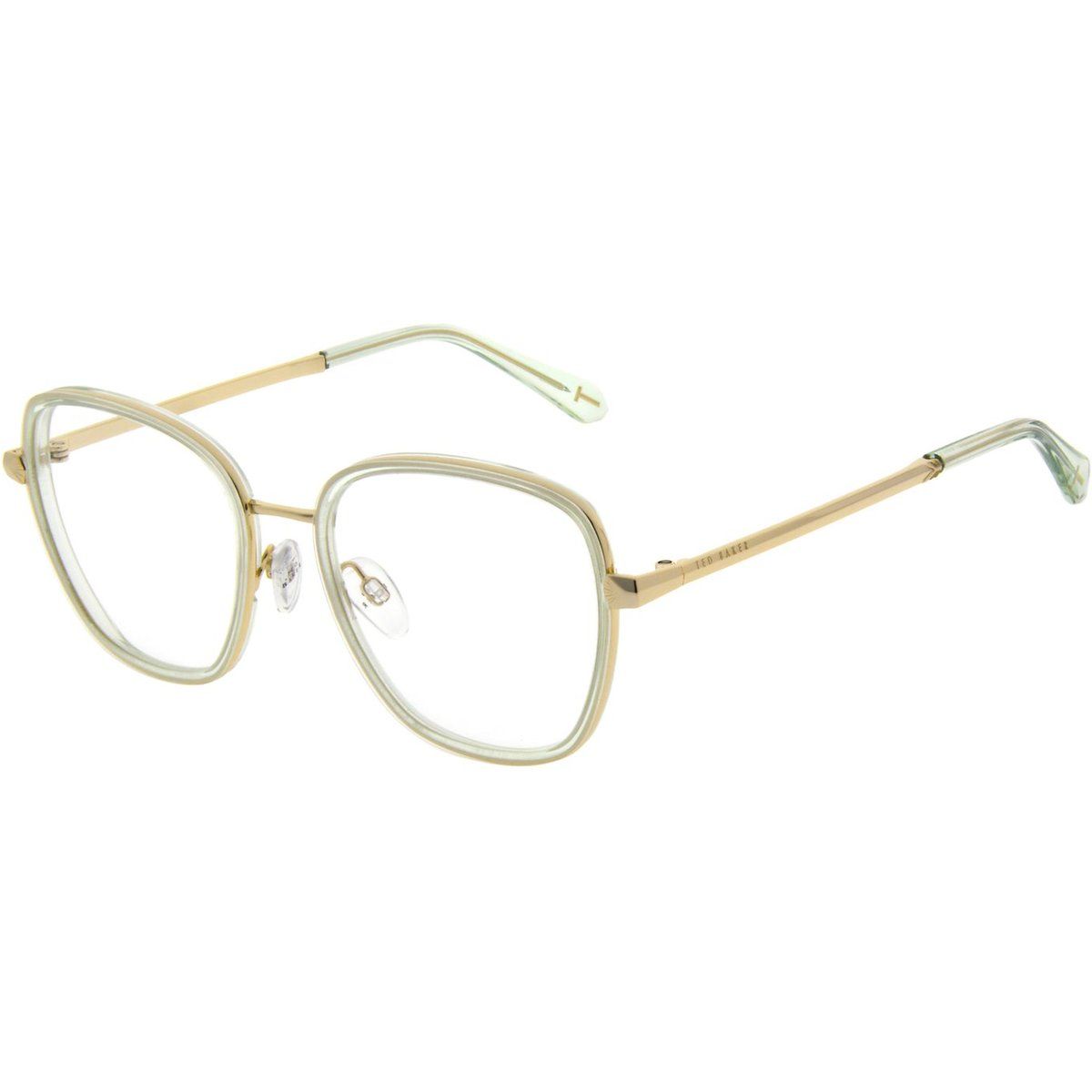 Quadratische Vollrand-Metallbrille