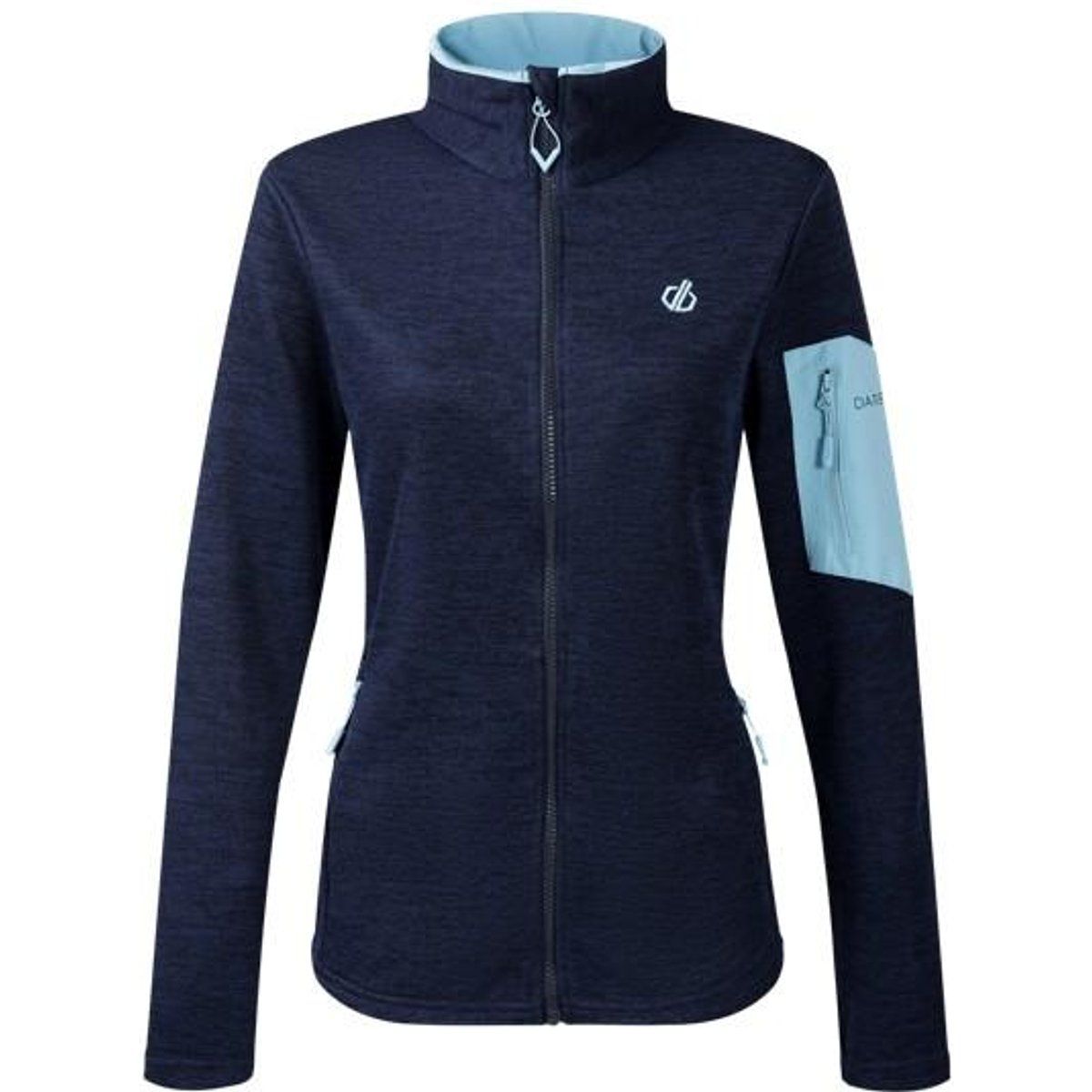Fleecejacke mit durchgehendem Reißverschluss
