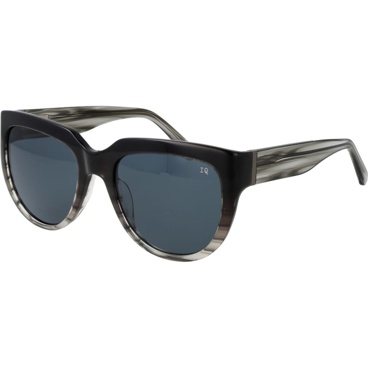 Elegante Panto-Sonnenbrille mit Marmorierung