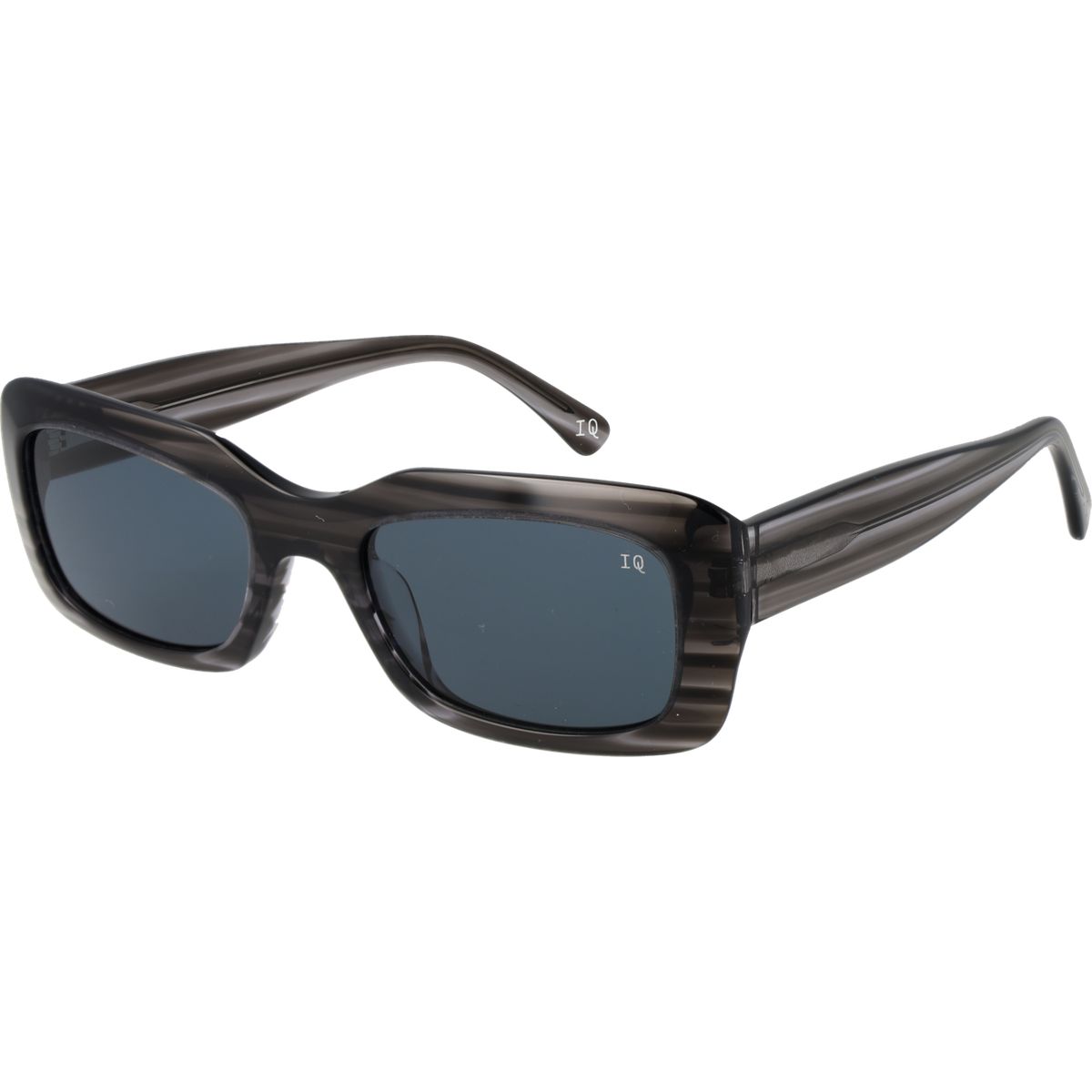 Rechteckige Sonnenbrille mit Streifenmuster