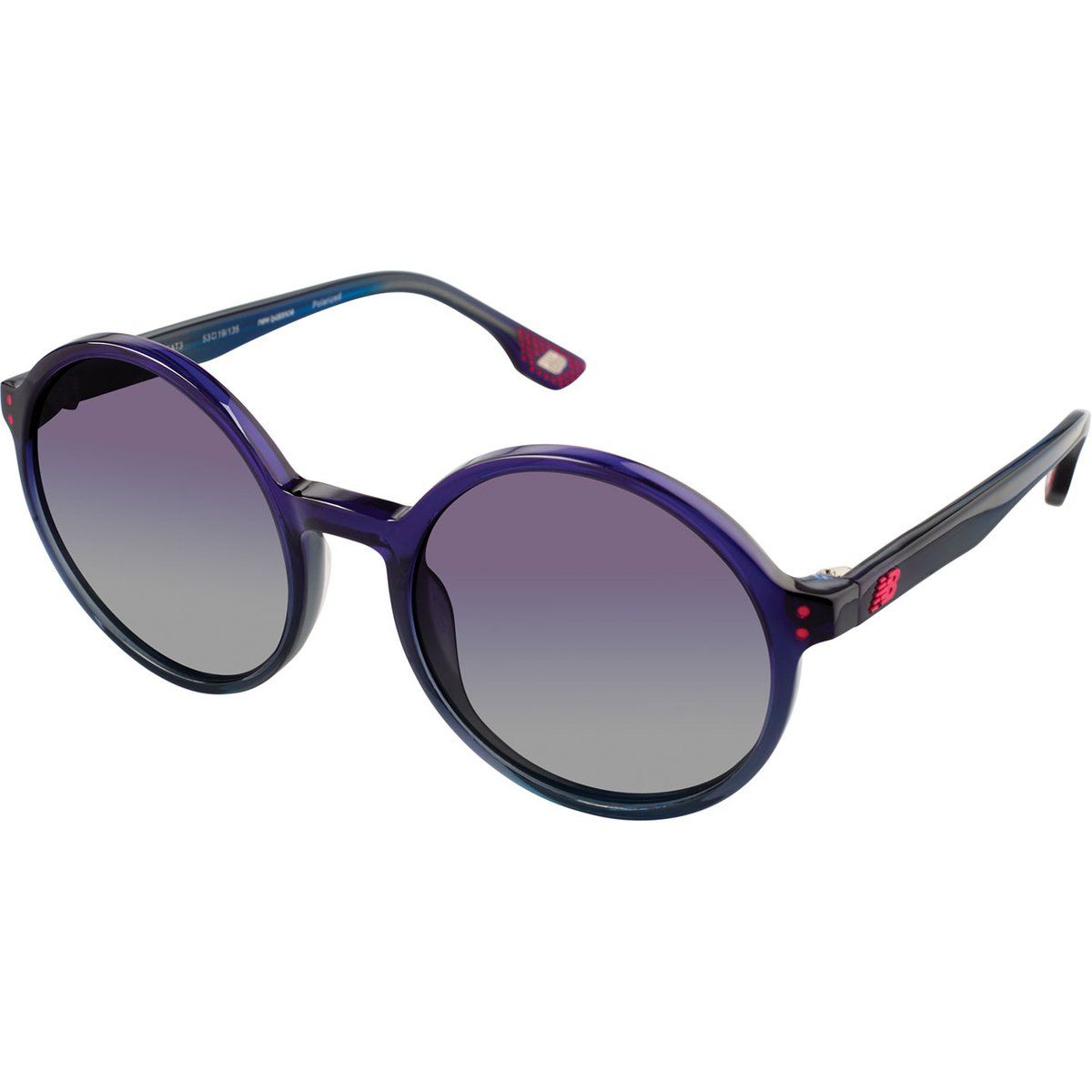 Leichte runde Sonnenbrille mit Farbverlauf