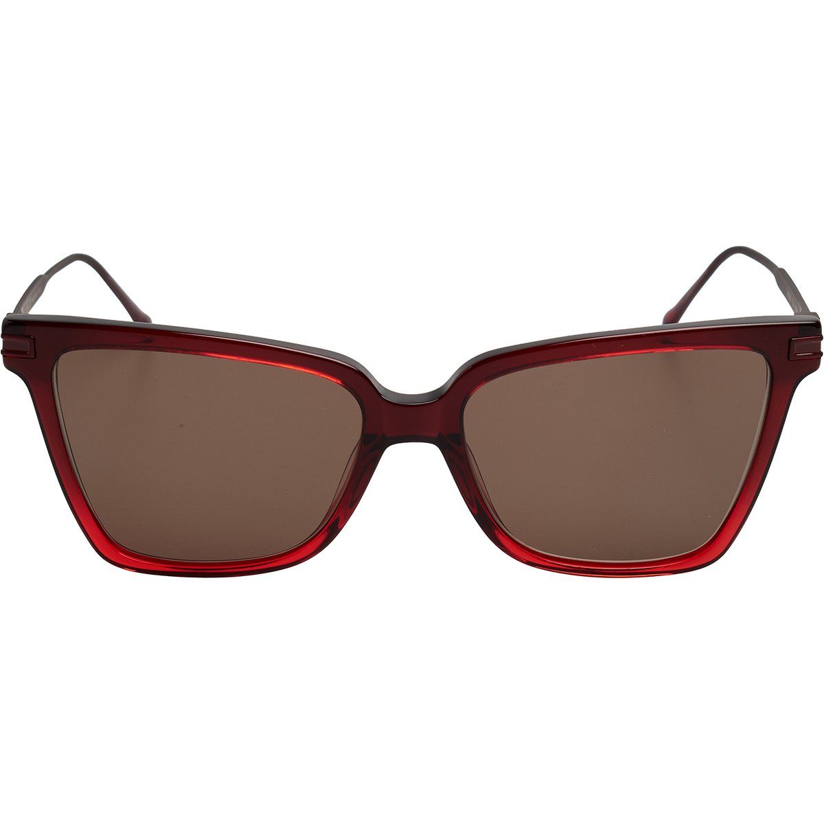 Quadratische Acetat- und Metall-Sonnenbrille
