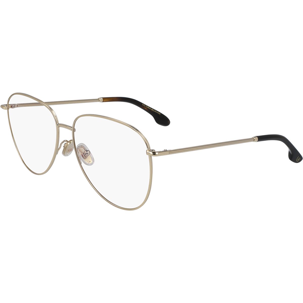 Übergroße goldene Aviator-Brillenfassung