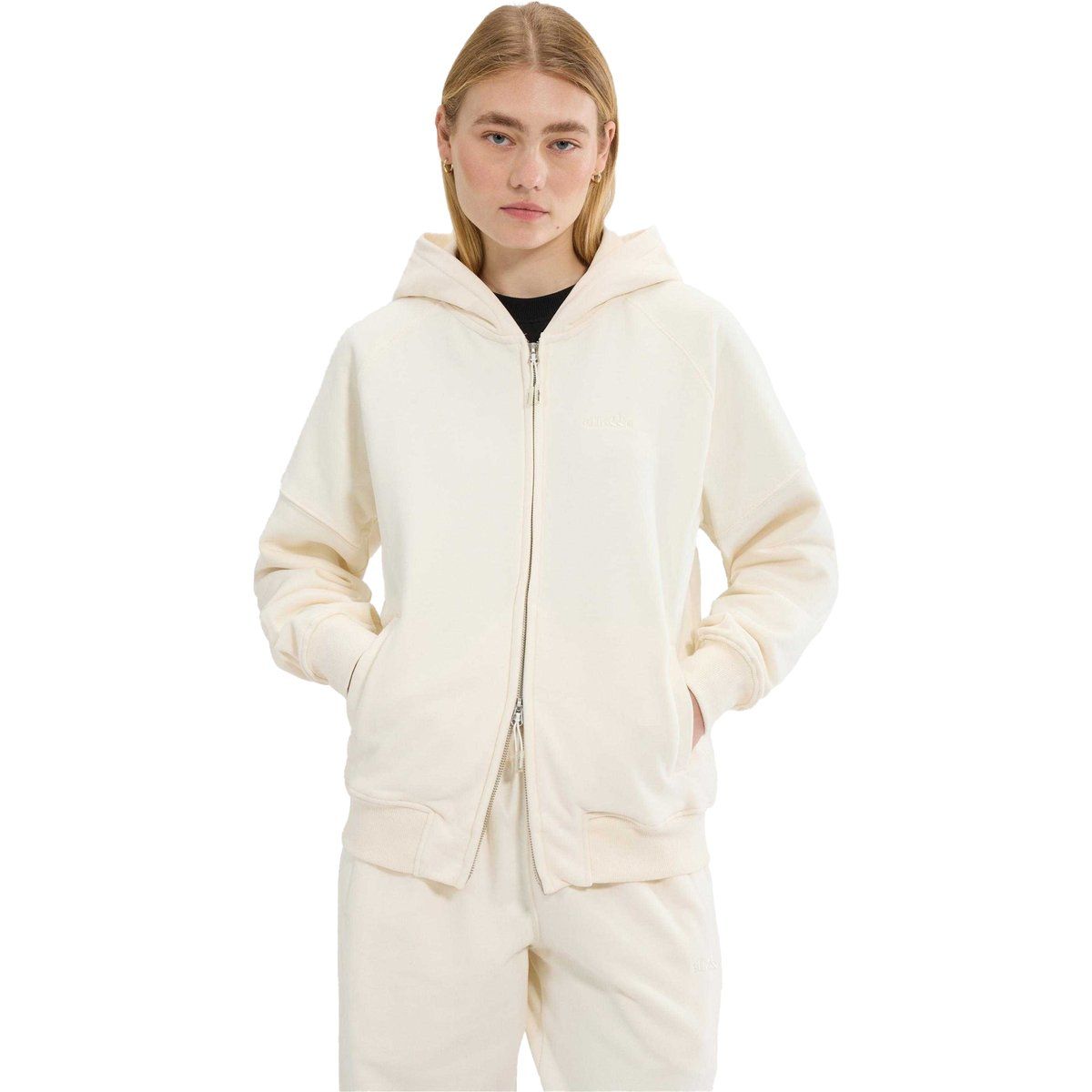 Oversized-Kapuzenjacke mit Logo-Stickerei