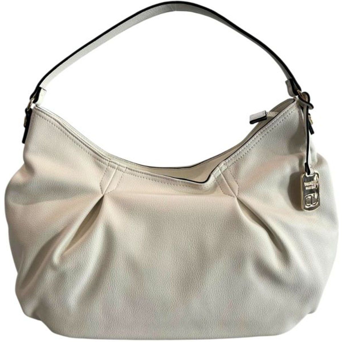 Gefaltete Hobo-Tasche aus Kunstleder