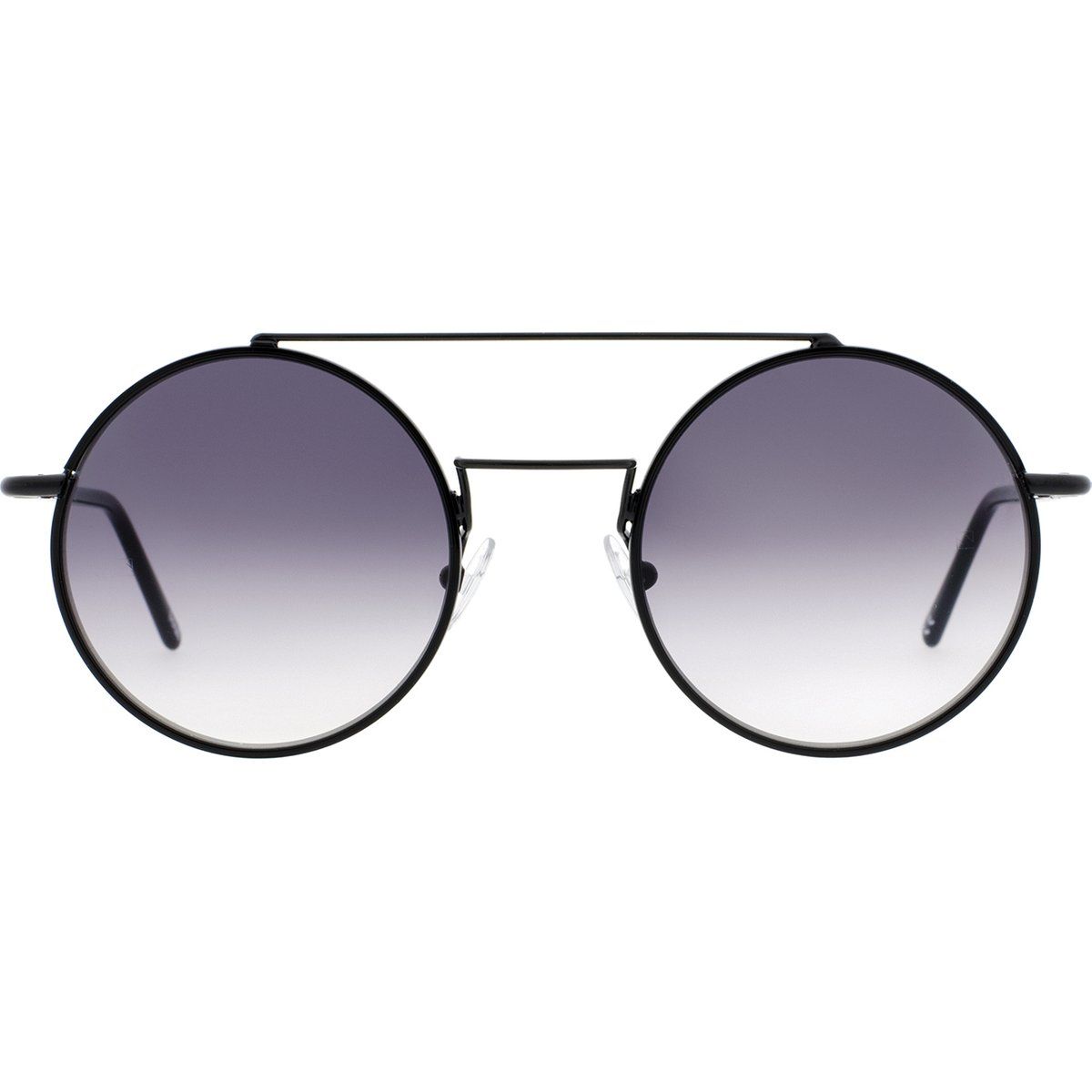 Runde Sonnenbrille mit Doppelsteg