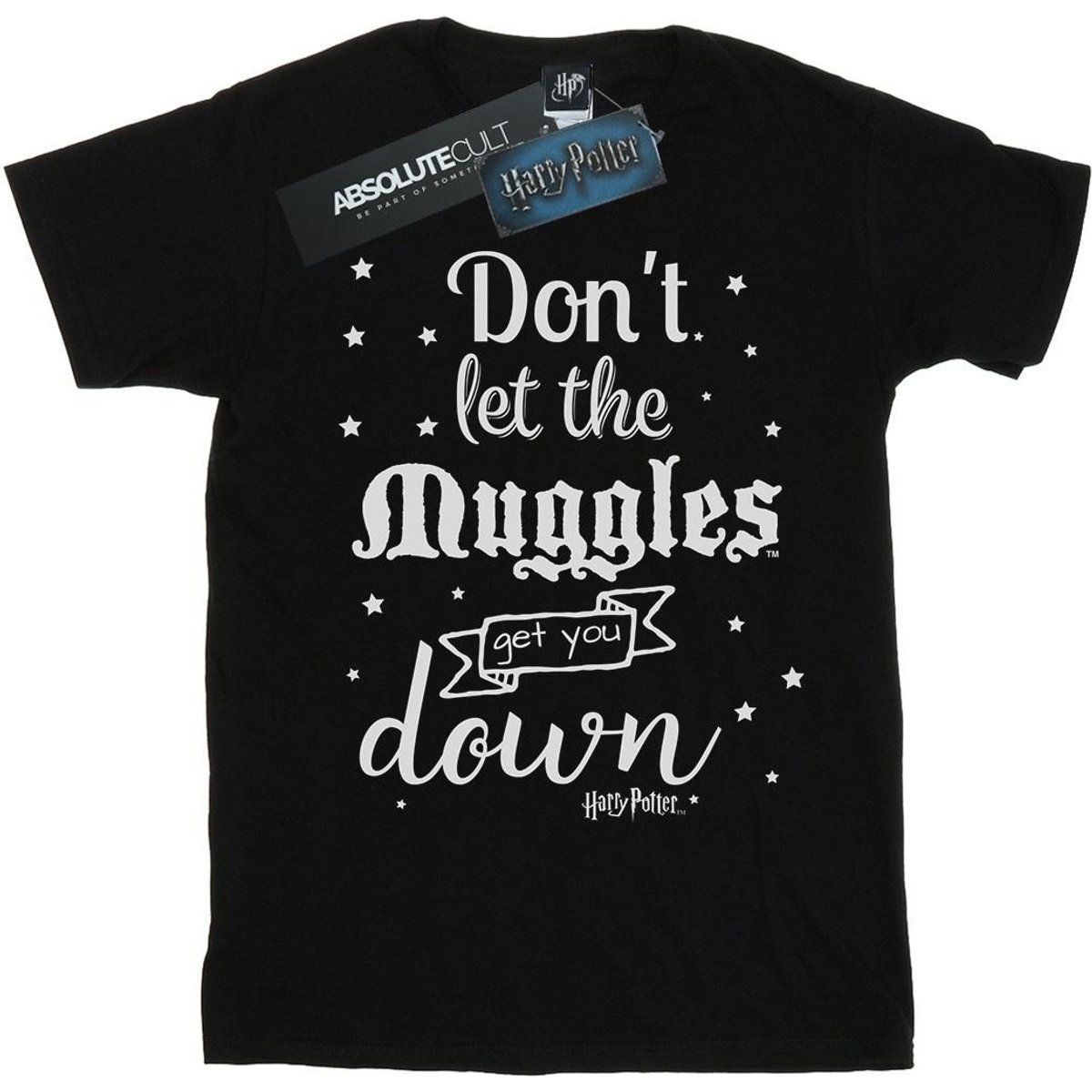 Grafik-T-Shirt mit Muggels-Schriftzug