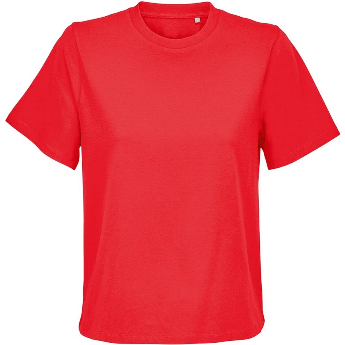 Bio-Baumwoll-T-Shirt mit Rundhalsausschnitt