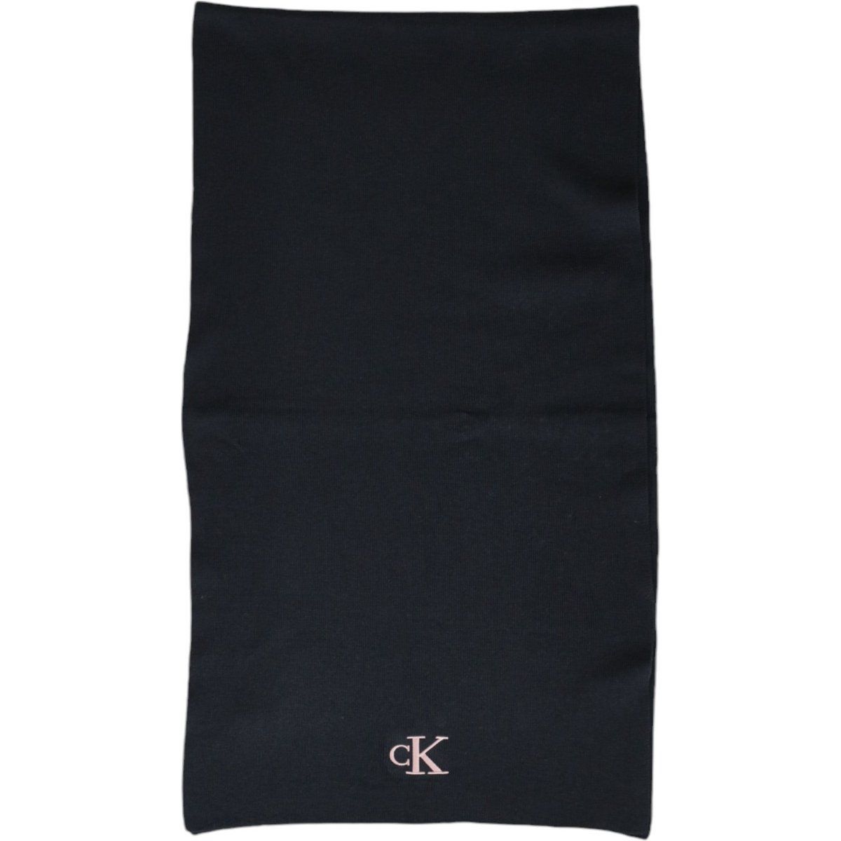 Minimalistischer Baumwollstrickschal mit Logo
