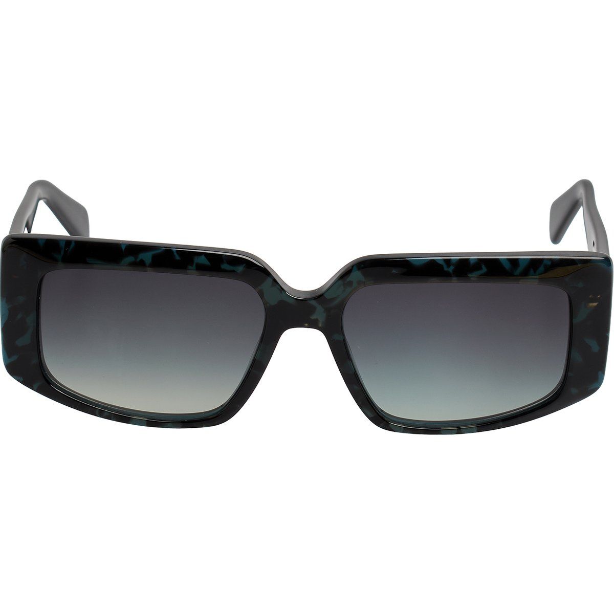 Übergroße rechteckige Acetat-Sonnenbrille