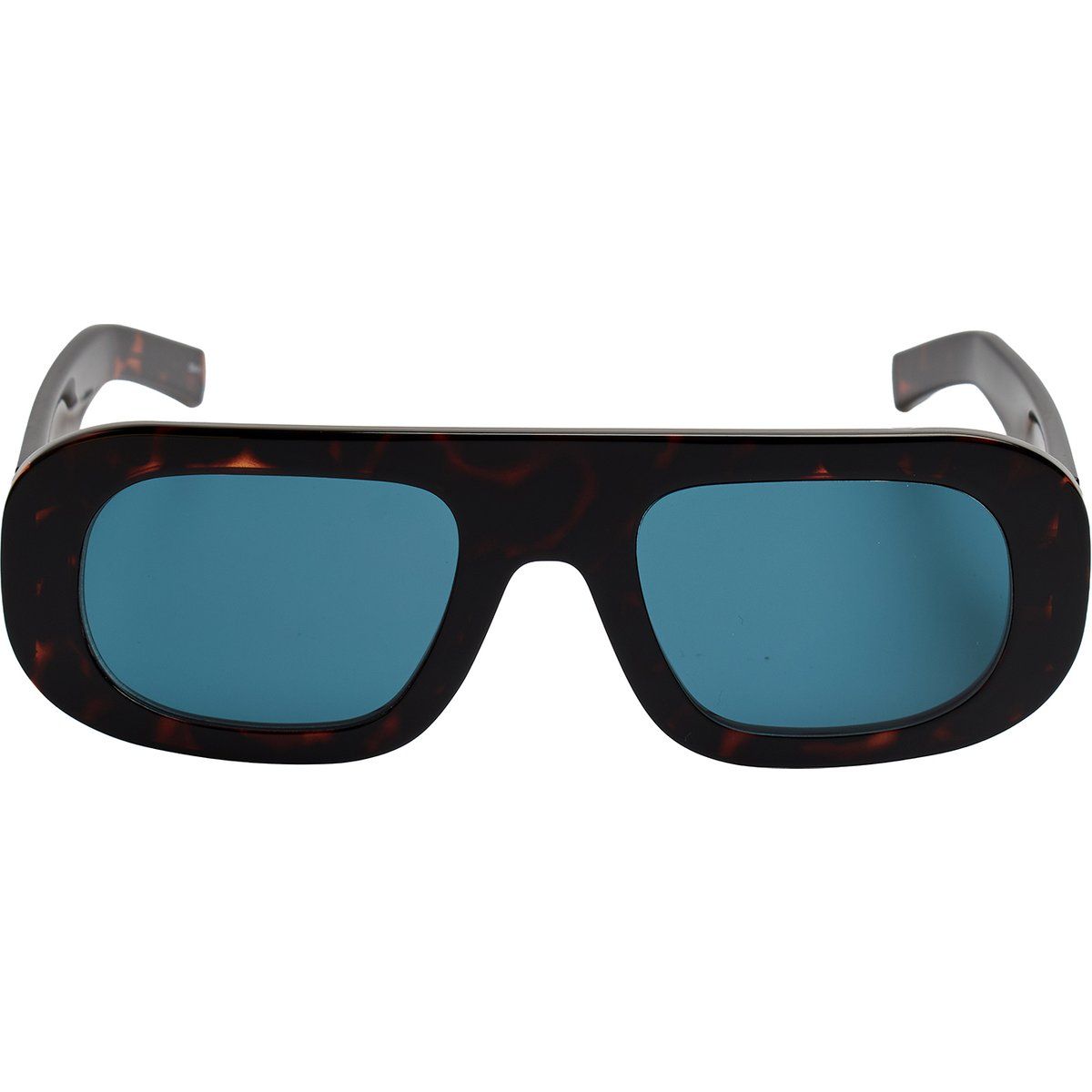 Markante rechteckige Sonnenbrille mit dickem Rahmen