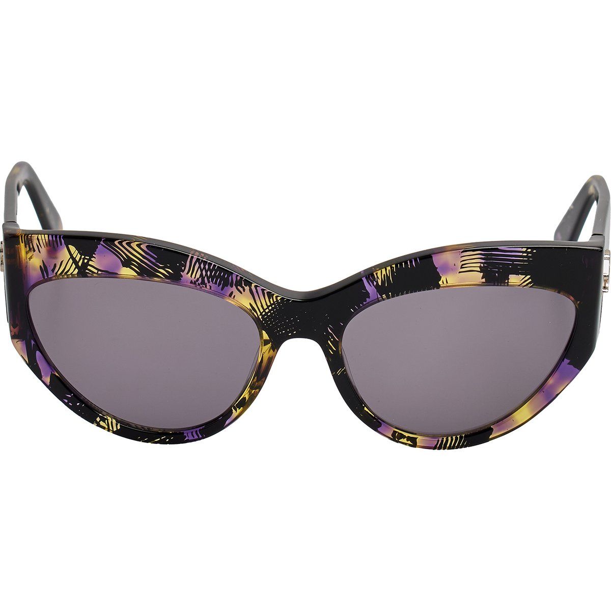 Gemusterte Cat-Eye-Modebrille