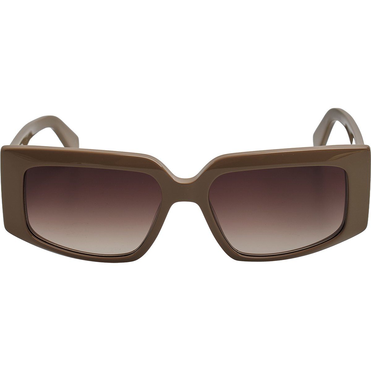 Übergroße rechteckige Acetat-Sonnenbrille