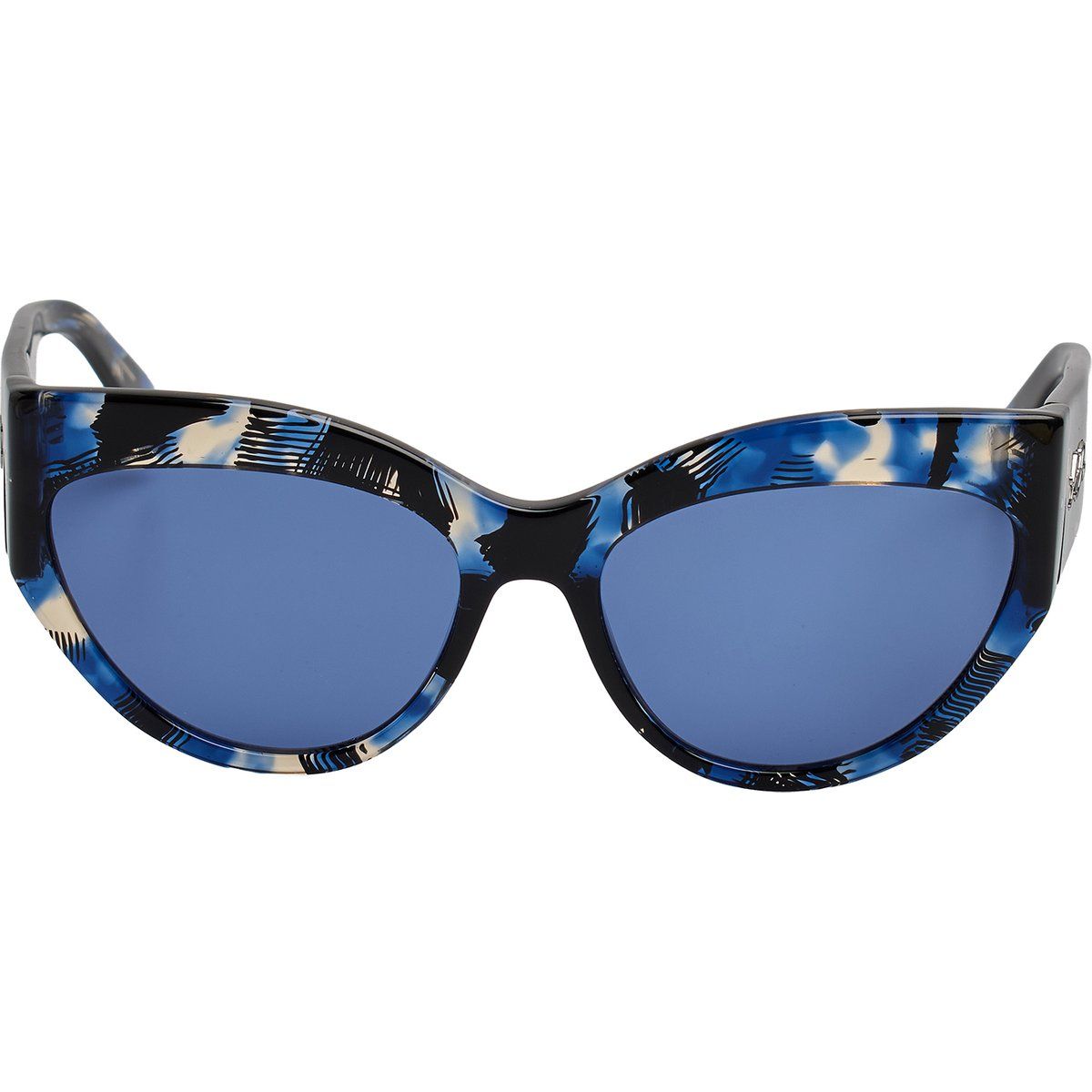 Gemusterte Cat-Eye-Acetat-Sonnenbrille