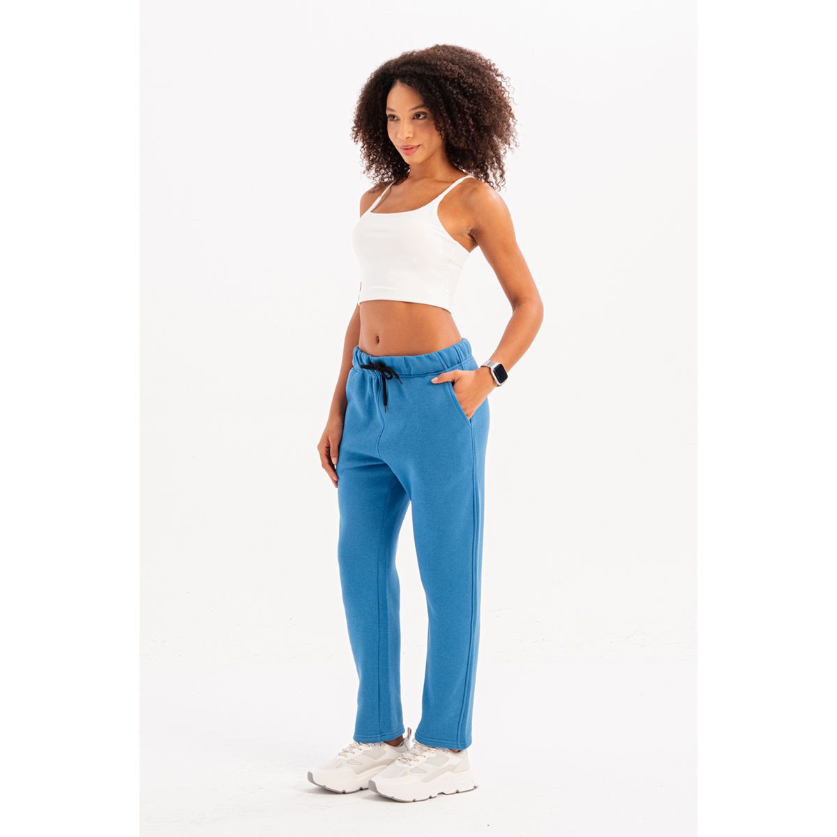 Relaxte Jogginghose mit Fleecefutter