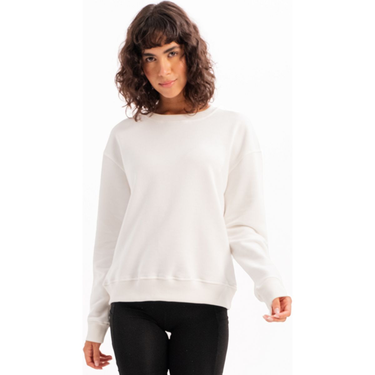Minimalistisches Rundhals-Sweatshirt in entspannter Passform