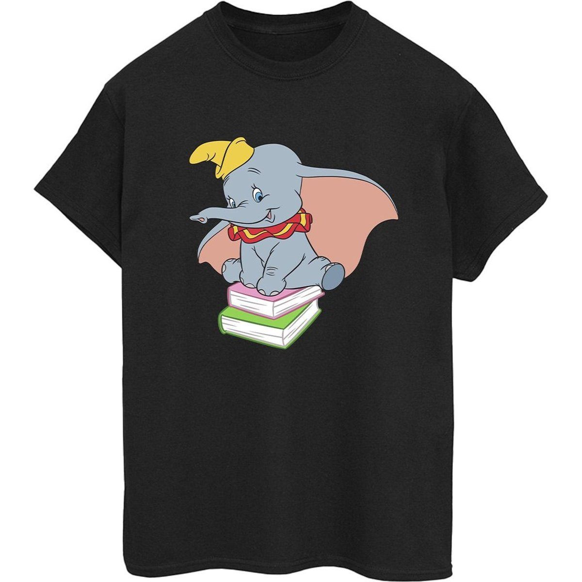 Dumbo Bücherwurm Grafik-Boyfriend-T-Shirt