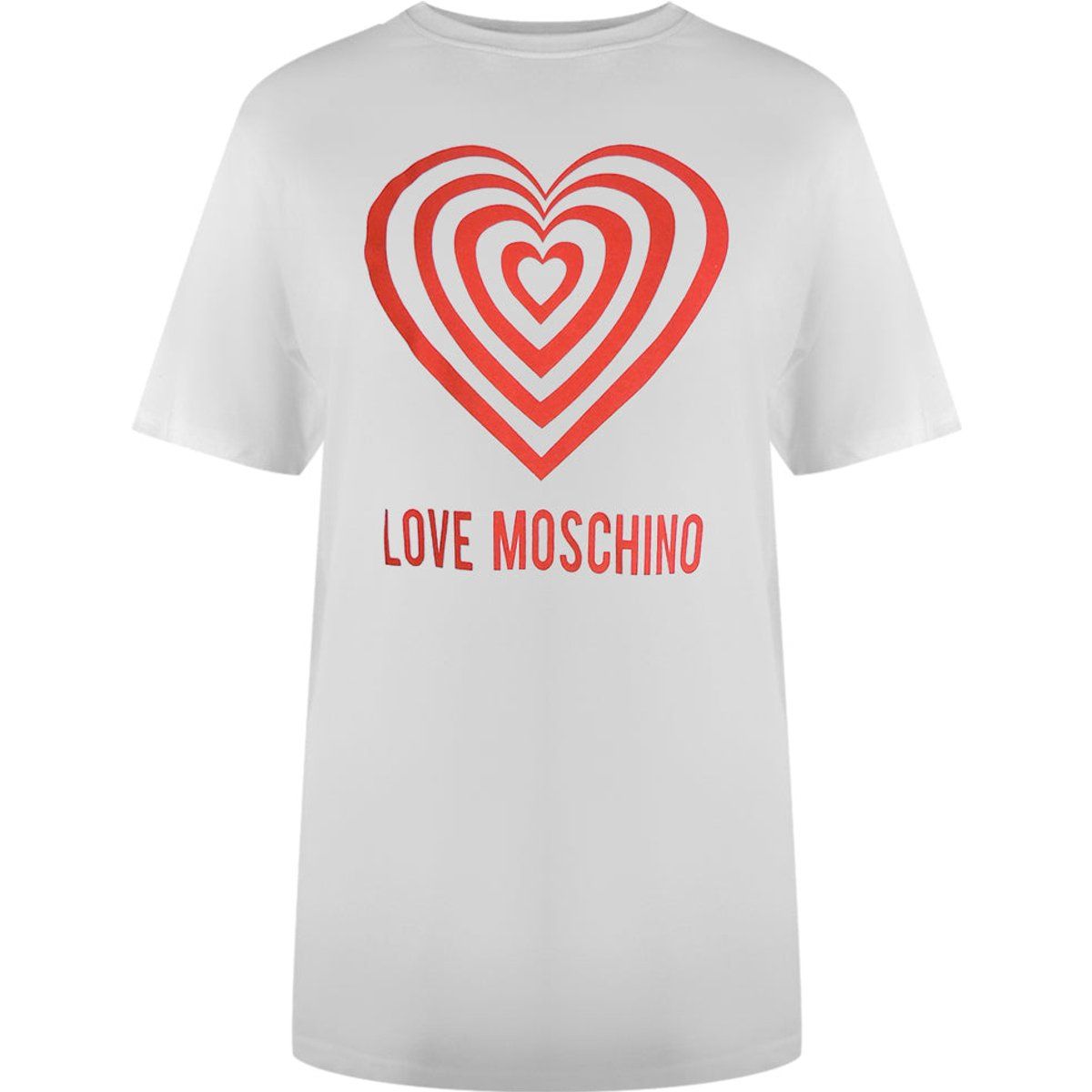 T-Shirt mit konzentrischem Herz-Logo