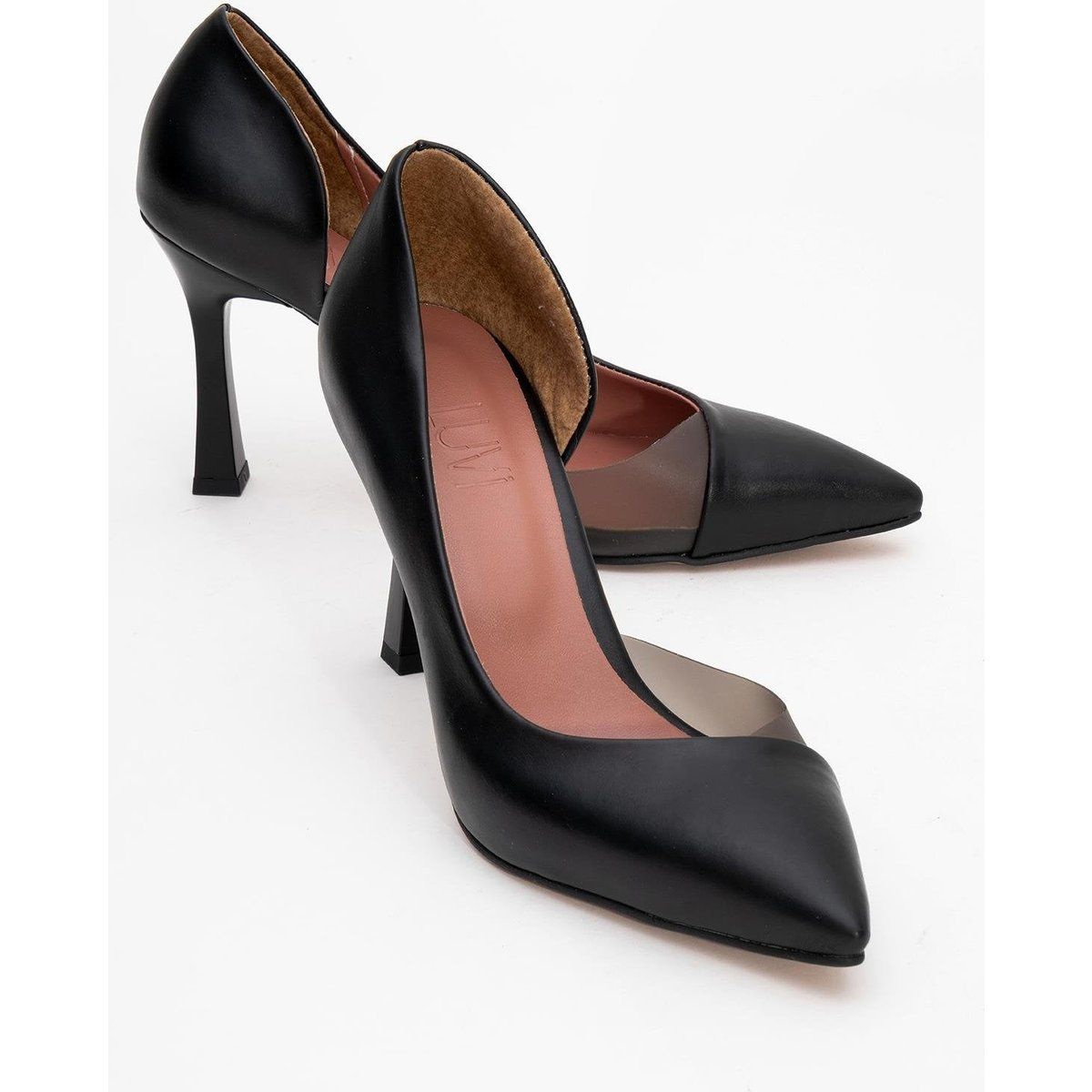 Elegante D'Orsay-Pumps mit transparentem Detail