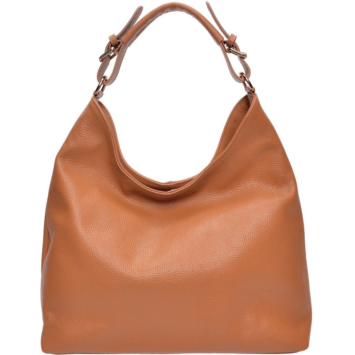 Hobo-Tasche aus genarbtem Leder