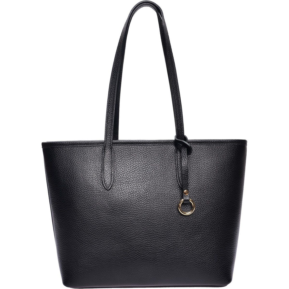 Klassischer Shopper aus genarbtem Leder