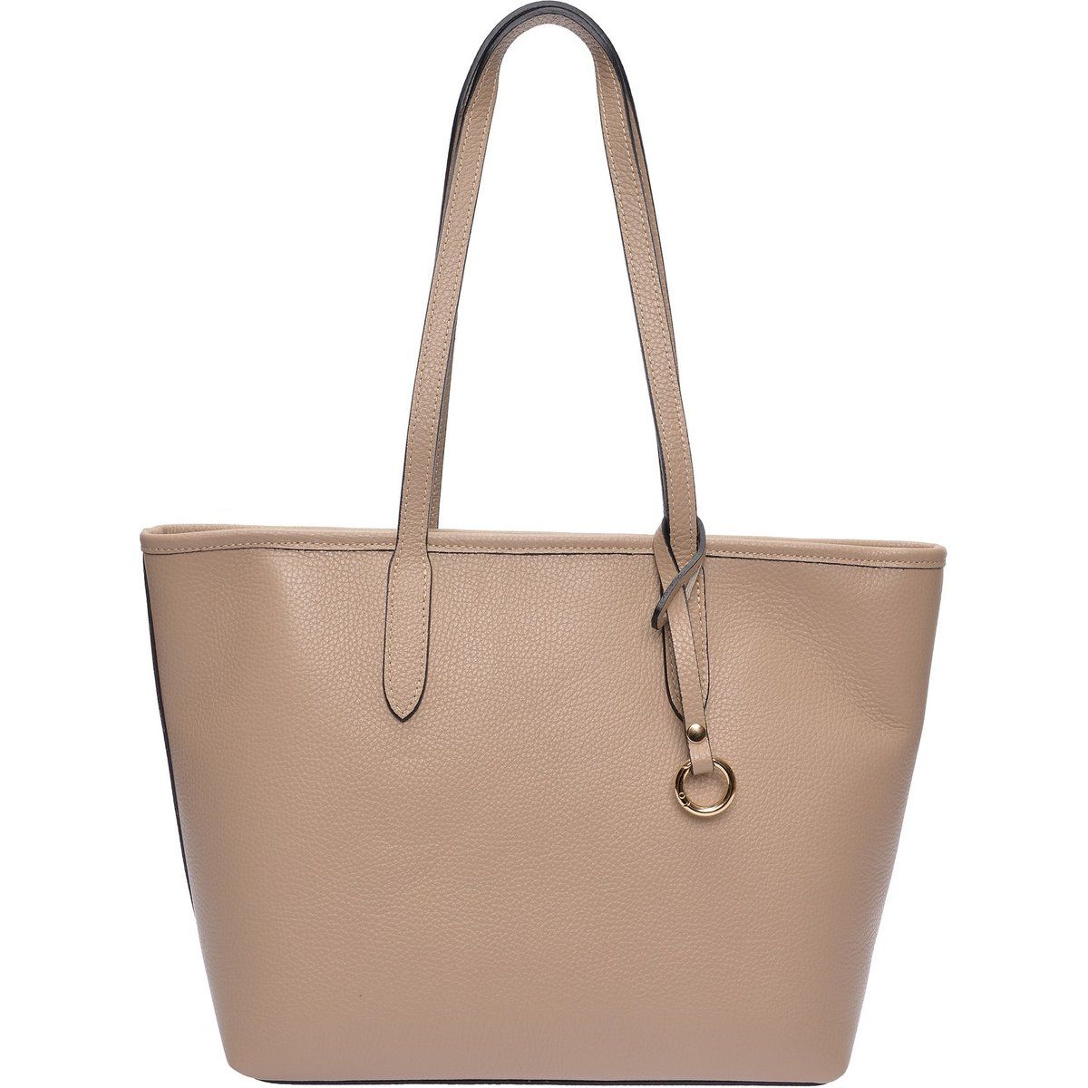 Minimalistische Tote-Bag aus genarbtem Leder