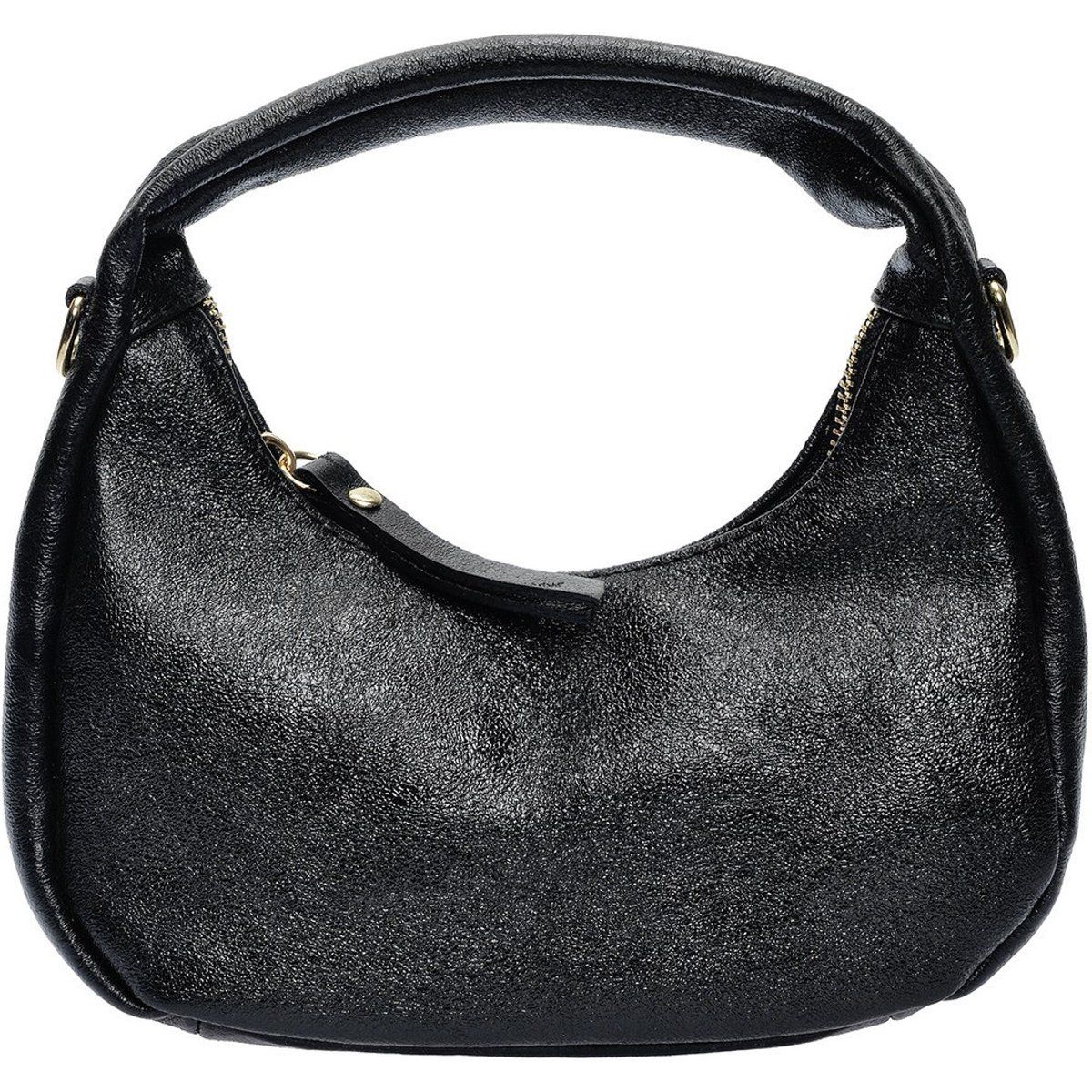 Minimalistische Leder Halbmond-Handtasche