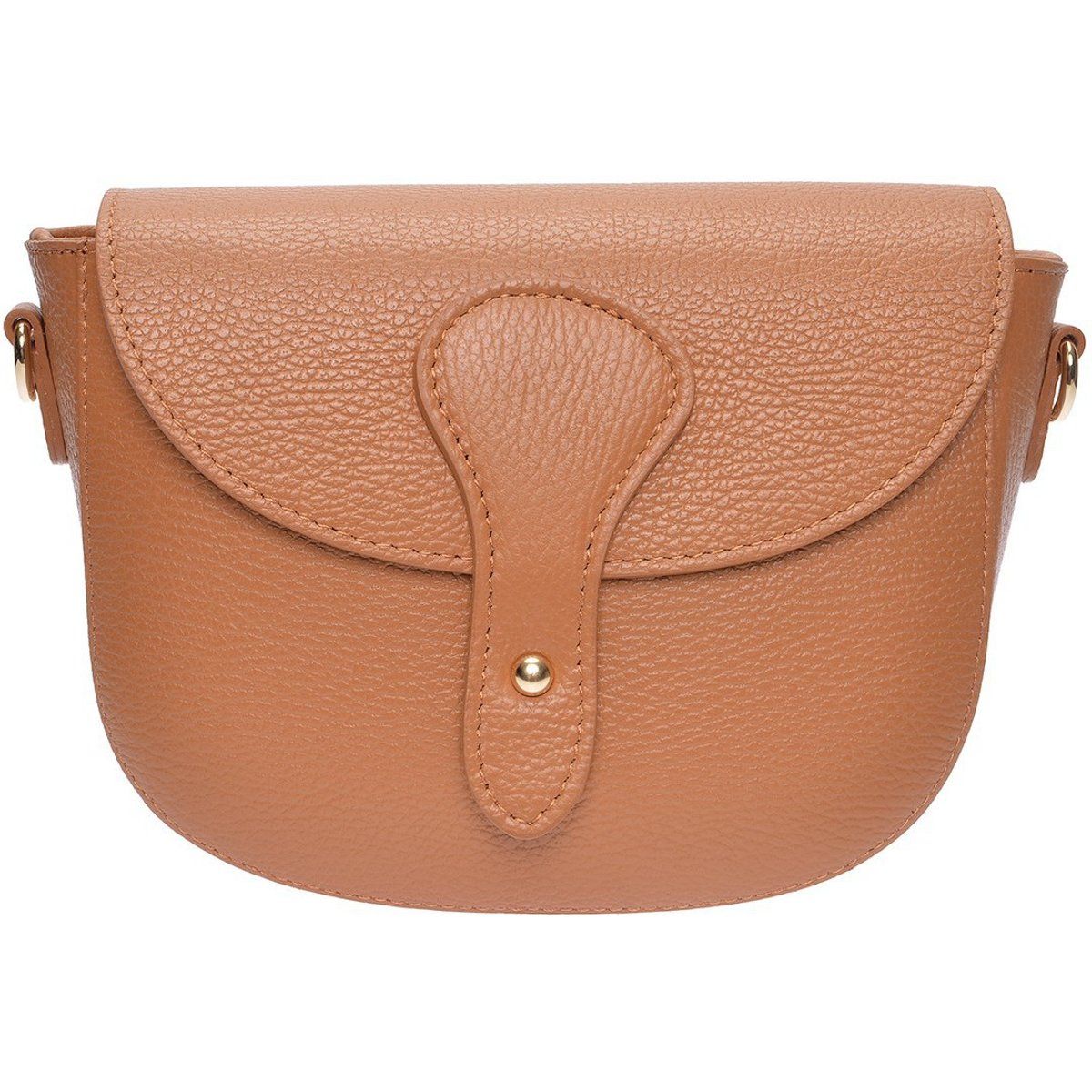 Satteltasche aus genarbtem Leder