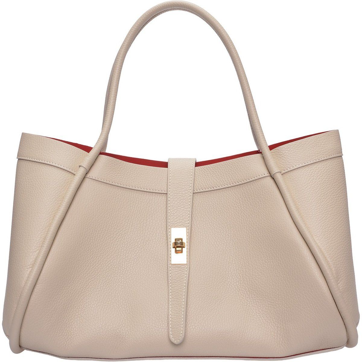 Elegante Shopper-Tasche aus strukturiertem Leder