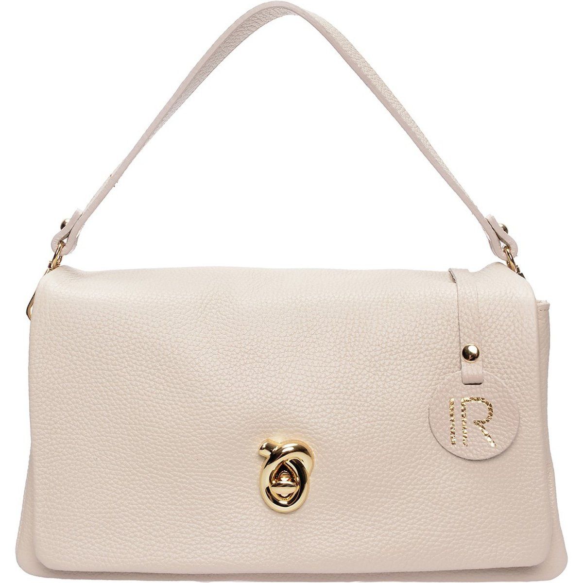 Elegante Überschlagtasche aus Kieselleder